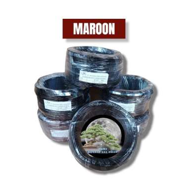 kawat bonsai alumunium per roll 5mm maroon
