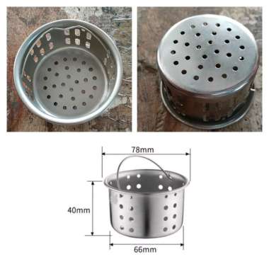 Keranjang Saringan Afur Stainless Bak Cuci Piring Wastafel