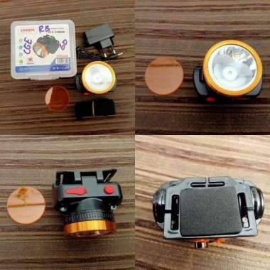 Senter Led Kepala 20 Watt Cahaya Headlight Headlamp - Putih