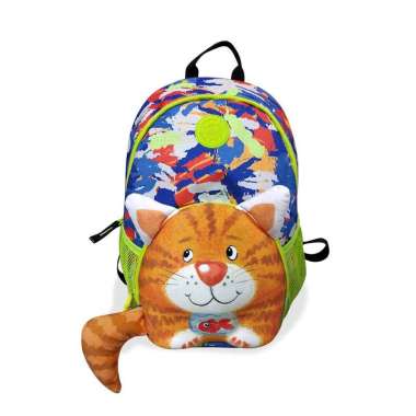 Wildpack Junior Backpack Cat - Tas Sekolah Anak (muat buku ukuran A4) Orange