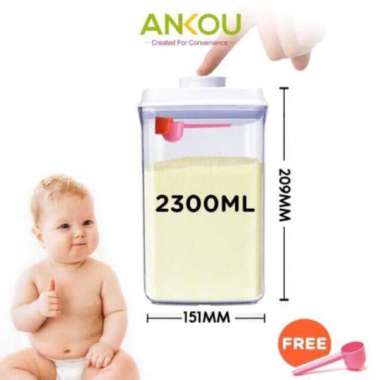 Ankou - Toples Susu Bubuk & Makanan 2300ml+scrapper
