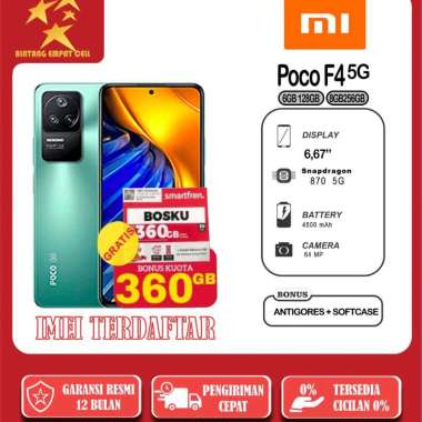 XIAOMI POCO F4 8/256 & 6/128 GARANSI RESMI 6/128 Green