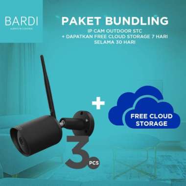 BARDI SMART OUTDOOR STC IP CAMERA CCTV 3 PCS + CLOUD STORAGE