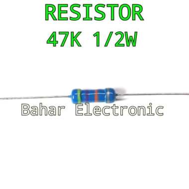 Resistor 47K 1/2W per 8 biji