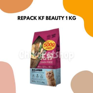 OEM (REPACK)KF Beauty repacK 1kg, Kitchen Flavour Makanan kucing