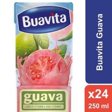 Buavita Juice Jus Kemasan Rasa Buah Asli Jambu 250ml x 24 Piec