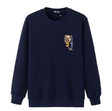 Baju Sweater Predator Pria/Baju Pria Lengan Pendek/Sweater Pria Trandy NAVY M