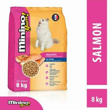 OEM Minino Yum Salmon 1 kg Repack - Makanan kucing Cat Food minino