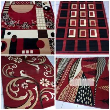 karpet permadani kode 16282 warna bordeaux 160x210