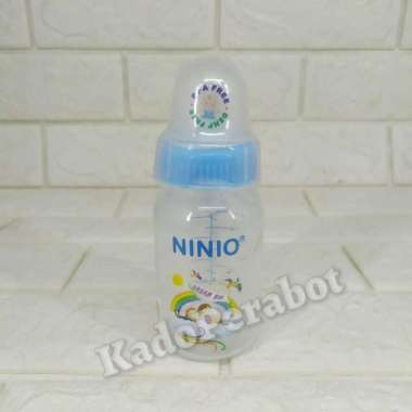 botol susu bayi ninio 120ml - botol minum susu baby murah - botol susu Biru
