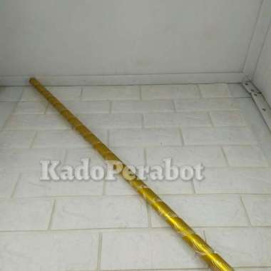 gala hordeng emas 2 meter - rel tirai jendela emas cantik- gala gorden