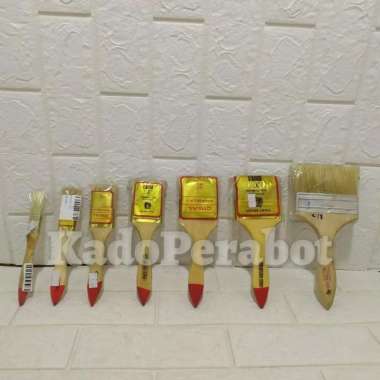 kuas cat 3 inch - kuas poles cat - kuas cat kayu - kuas cat lukis