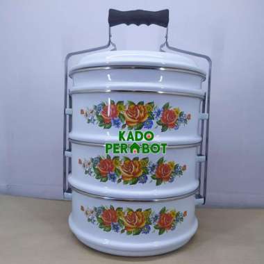 rantang tenong enamel - rantang besar - rantang jumbo 24cm 4susun