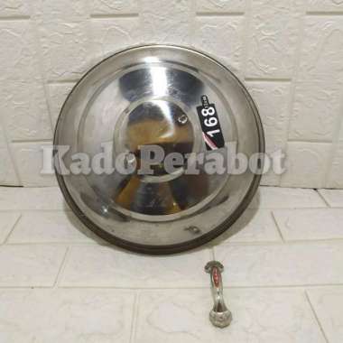 tutup kuali stainless 32 - tutup wajan besar - tutup panci besar kaca