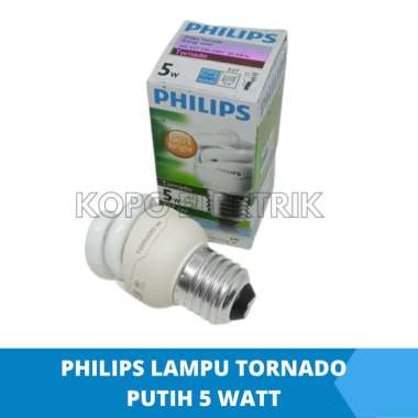 Lampu Philips Tornado Spiral 5w Putih
