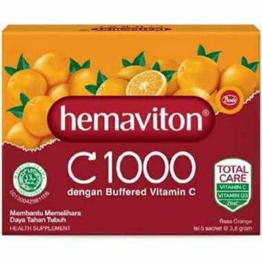 HEMAVITON C1000 ORANGE POWDER BOX ( 5 SACHET )