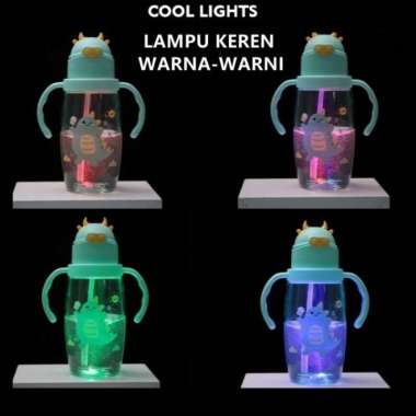 botol minum anak tempat minum anak karakter led tk motif botol nyala