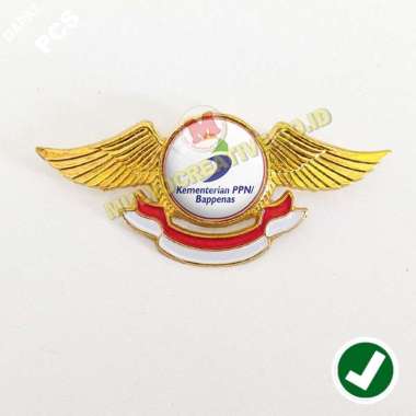 Wing Bappenas Wing Kementerian Bappenas - Wing Logo Bahan Logam Mulyocreative Wing - A