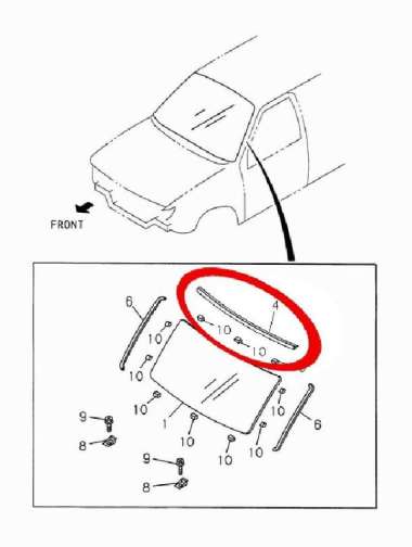 List Kaca Atas Isuzu Panther Kapsul