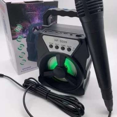 MEGA BASS SPEAKER KARAOKE FREE MIC