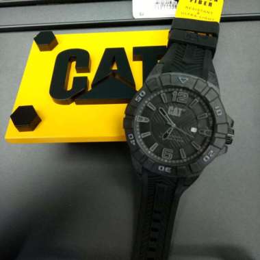 CATERPILAR CAT Jam Tangan Pria Karet Hitam K1.121.21.131 Original