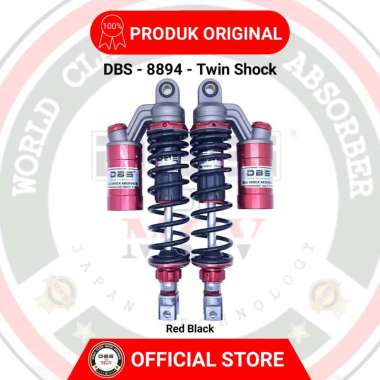 Shock Tabung DBS 8894 GP SERIES 310MM TITANIUM RED BLACK