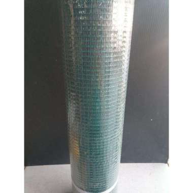 Kawat Loket Coating Pvc Mesh 1/4"Ayak Kandang Ayam Pagar Per Roll
