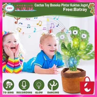 [BISA COD] Boneka Kaktus Joget Kaktus Dancing Mainan Kaktus Bergoyang Dancing