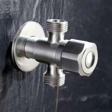 Stop kran cabang stenliss steel sus 304 - stop kran closet model toto