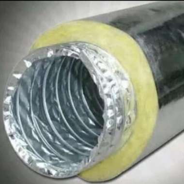 Pipa exhaust alumunium double layer flexible ducting 16 inci