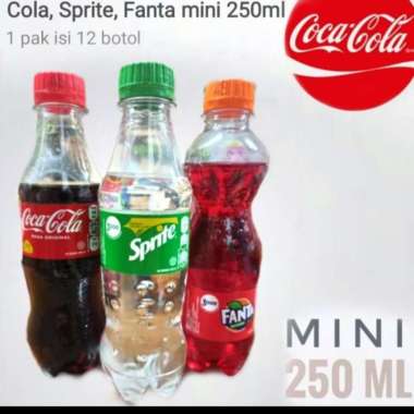 fanta cocacola sprite 250ml per botol sprite