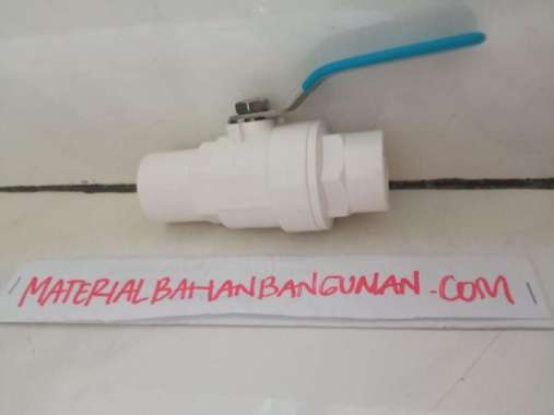 Kran Sambungan Pipa Air 1/2 inch PVC Stainless Pengontrol Aliran Air