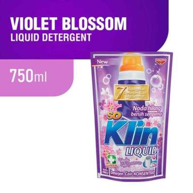 Promo Harga So Klin Liquid Detergent + Anti Bacterial Violet Blossom 750 ml - Blibli