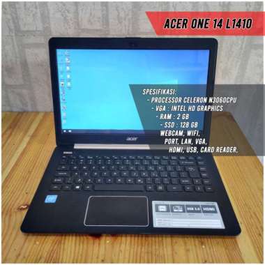 Laptop Acer One 14 L1410 Super Slim RAM 2GB SSD 128GB