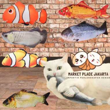 Mainan Kucing Ikan Gerak Murah Electric Simulation Fish Cat Toys