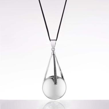 Cache Coeur Maternity Bolas Bola Gravity Rhodium With Black Cord Semua Ukuran -