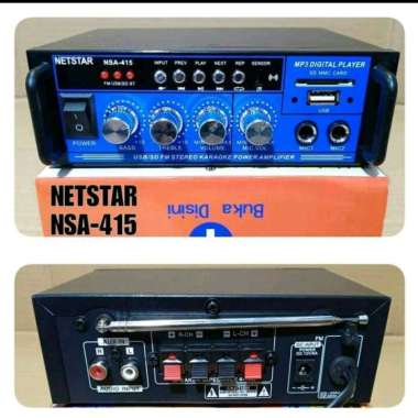 MINI AMPLI NETSTAR NSA-415 USB BLUETOOTH / MINI POWER AMPLIFIER BLUETOOTH NSA-415 ORIGINAL NETSTAR