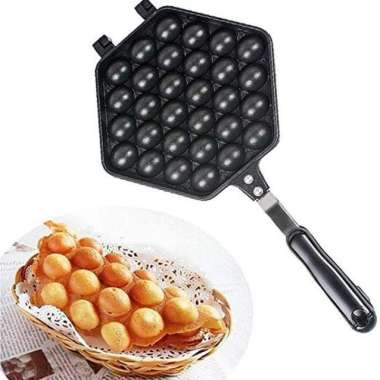 EGG WAFFLE MAKER ALAT CETAKAN BUAT KUE WAFEL BAPEL HONGKONG - Egg Waffle 2176 MULTICOLOR