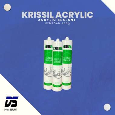 Sealant Akrilik Krissil Acrylic Lem Tembok Beton Paintable Putih