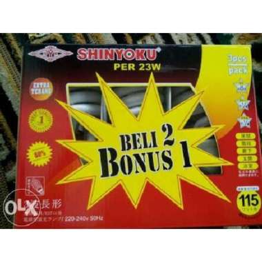 Premium SHINYOKU lampu PER 23w 23 watt shinyoku paket Berkualitas
