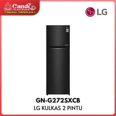 LG KULKAS 2 PINTU GN-G272SXCB 272 L INVERTER GN-G272 / G272SXCB Hitam