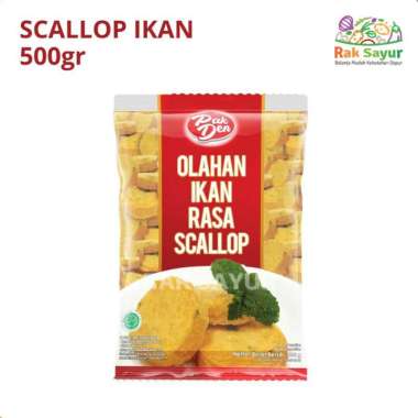 Scallop Rasa Ikan Olahan Pak Den 500gr Seafood Kerang Frozen Padang