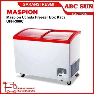 Maspion UFH400C Uchida Freezer Box Kaca 400 Liter