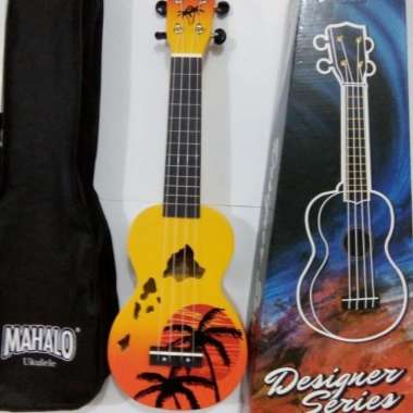 Gitar Ukulele Mahalo Hawaii Orange