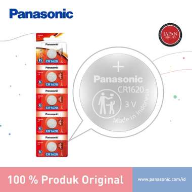 Panasonic Baterai Lithium Koin CR1620 5pc Battery Lithium Coin CR1620