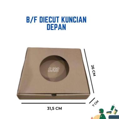 Kardus//Box Diecut+Mika/Dus Pizza/Kue/Puding/Hamper uk 31.5x26x7