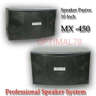 Speaker Pasif 10 inch Maxxis MX-450 (sepasang)