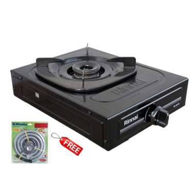 Rinnai RI201S Kompor Gas 1 Tungku FREE Paket Miyako Selang Regulator
