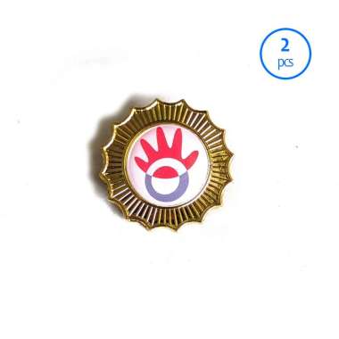 Bros Logo Custom Pin Logo Telkom Pin Custom Murah Model Bulat Mulyocreative