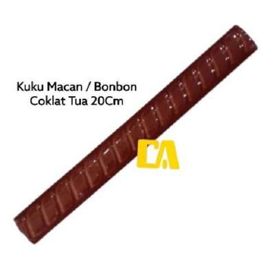 KUKU MACAN / BON-BON / LIS KERAMIK 20CM COKLAT TUA